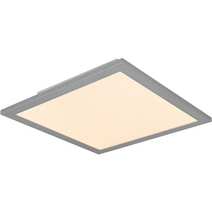 Plafon kwadratowy z pilotem i ściemniaczem Gamma LED 29x29cm tytanowy Reality