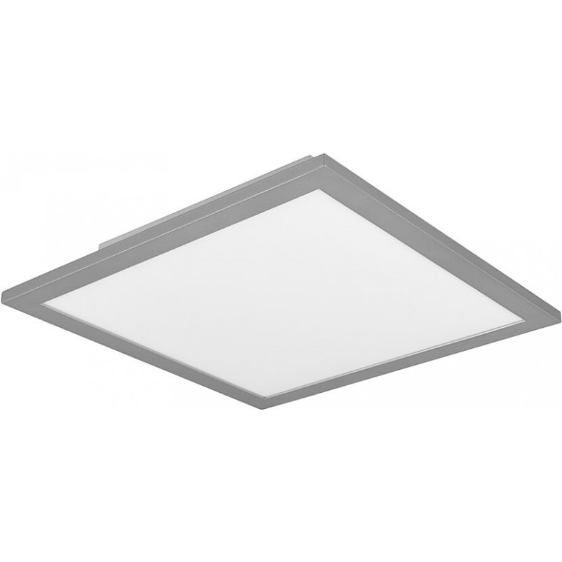 Plafon kwadratowy z pilotem i ściemniaczem Gamma LED 29x29cm tytanowy Reality