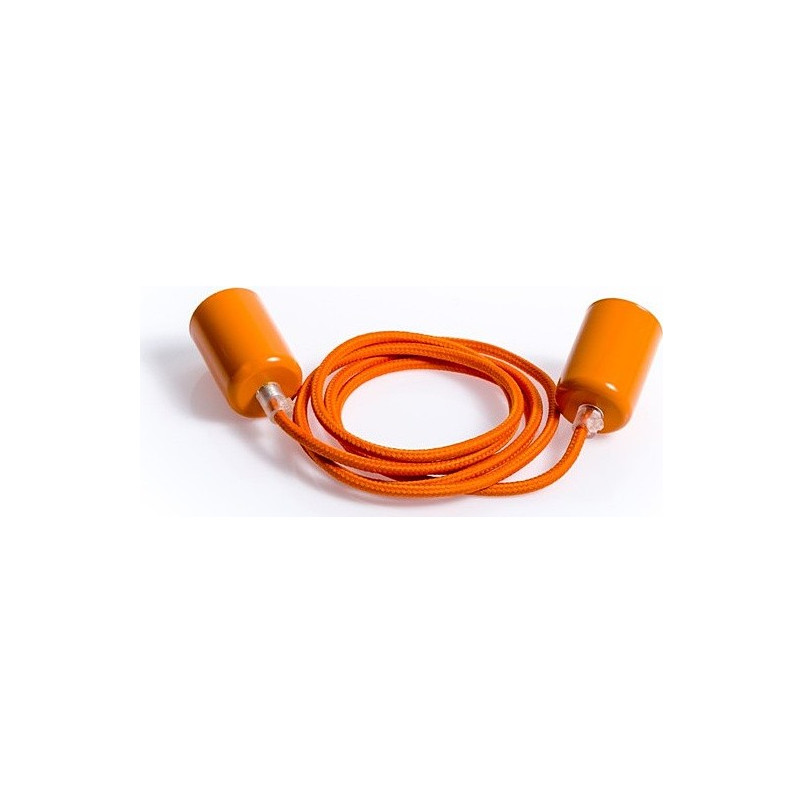 Lampa wisząca żarówka na kablu Loft Metal Line 4cm kalifornijska pomarańcza Kolorowe kable