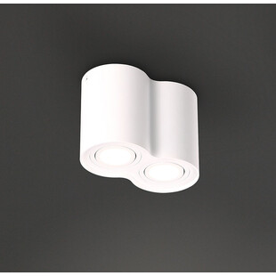 Lampa Spot tuba podwójna Basic Round II Biały marki MaxLight