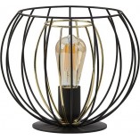 Lampa stołowa druciana Jaula czarno-złota TK Lighting