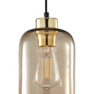 Lampa wisząca szklana Marco 12cm brązowa TK Lighting