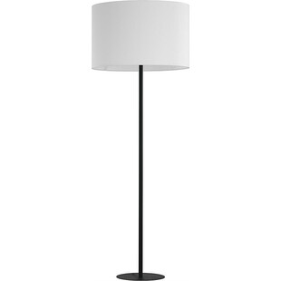 Lampa podłogowa z abażurem Winston 60cm biało-czarna TK Lighting