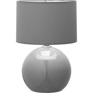 Lampa stołowa szklana z abażurem Palla szara TK Lighting