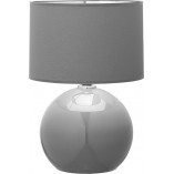 Lampa stołowa szklana z abażurem Palla szara TK Lighting