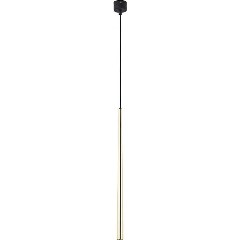 Lampa wisząca tuba Piano 5,2cm złota TK Lighting