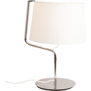 Lampa stołowa z abażurem Chicago Biała marki MaxLight