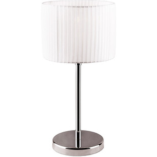 Lampa stołowa nowoczesna z abażurem Conrad 20 Biała/Chrom marki MaxLight