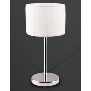 Lampa stołowa nowoczesna z abażurem Conrad 20 Biała/Chrom marki MaxLight