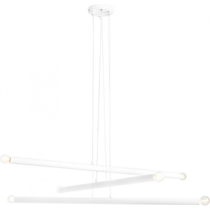 Lampa designerska wiszące tuby Tubo White VI 100cm biała Aldex