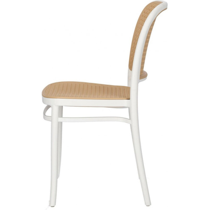 Krzesło z tworzywa boho Antonio białe Intesi