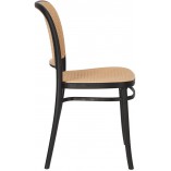 Krzesło z tworzywa boho Antonio czarne Intesi