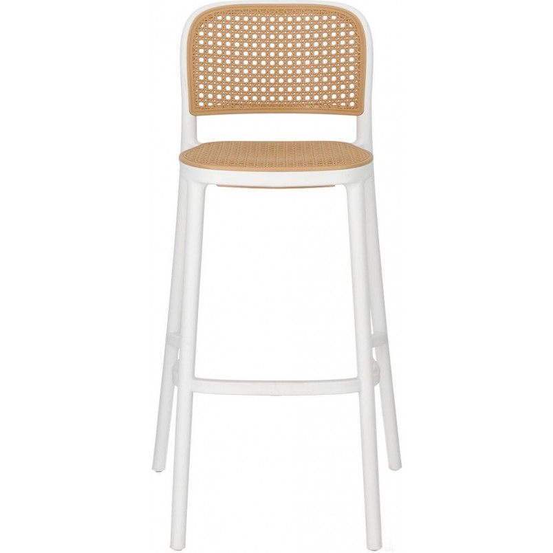 Krzesło barowe boho Antonio 75cm białe Intesi