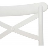 Krzesło barowe boho Moreno 75cm białe Intesi