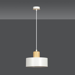 Lampa wisząca skandynawska Torin 25cm biała Emibig