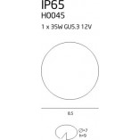 Oprawa Podtynkowa "oczko" IP65 Chrom marki MaxLight