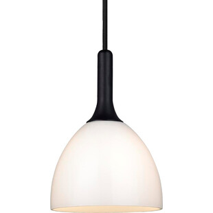 Lampa szklana Bellevue 14cm opal/czarne drewno HaloDesign