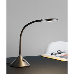 Lampa biurkowa minimalistyczna Fix LED czarna HaloDesign