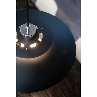 Lampa nowoczesna Srup 40cm czarny/chrom HaloDesign