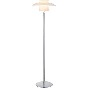 Lampa podłogowa nowoczesna Scandinavia 40cm opal/chrom HaloDesign