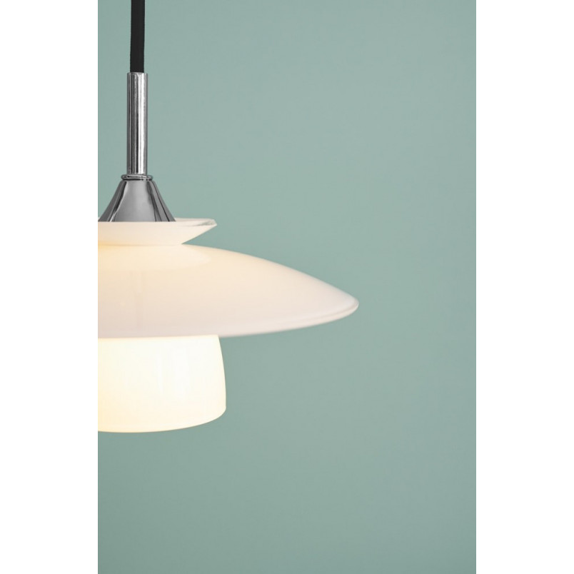 Lampa nowoczesna Scandinavia 20cm opal/chrom HaloDesign