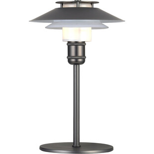 Lampa na stolik nocny vintage 1123 czarny metalik HaloDesign
