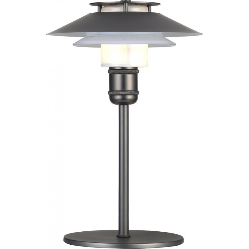 Lampa na stolik nocny vintage 1123 czarny metalik HaloDesign