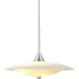 Lampa szklana Baroni 40cm opal/aluminium HaloDesign