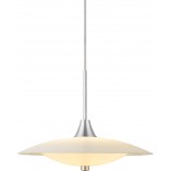 Lampa szklana Baroni 35cm opal/aluminium HaloDesign