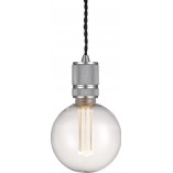 Lampa żarówka na kablu loft Halo srebrny mat HaloDesign