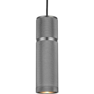 Lampa tuba loft Halo 7cm czarny metaliczny HaloDesign