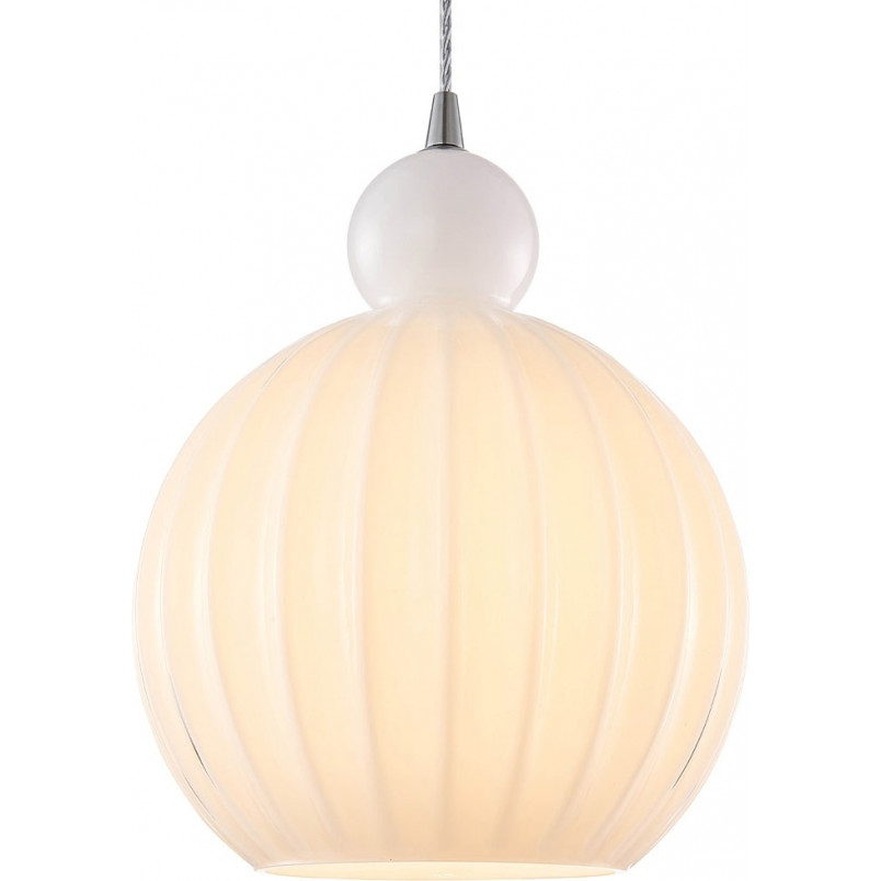 Lampa szklana dekoracyjna Ball Ball 32cm biała HaloDesign