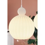 Lampa szklana dekoracyjna Ball Ball 32cm biała HaloDesign