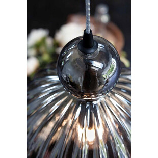 Lampa szklana dekoracyjna Ball Ball 32cm szkło dymione HaloDesign