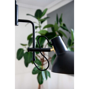 Lampa designerska Metropole 73cm czarna HaloDesign