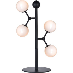Lampa na stolik nocny szklane kule Atom czarny/opal HaloDesign