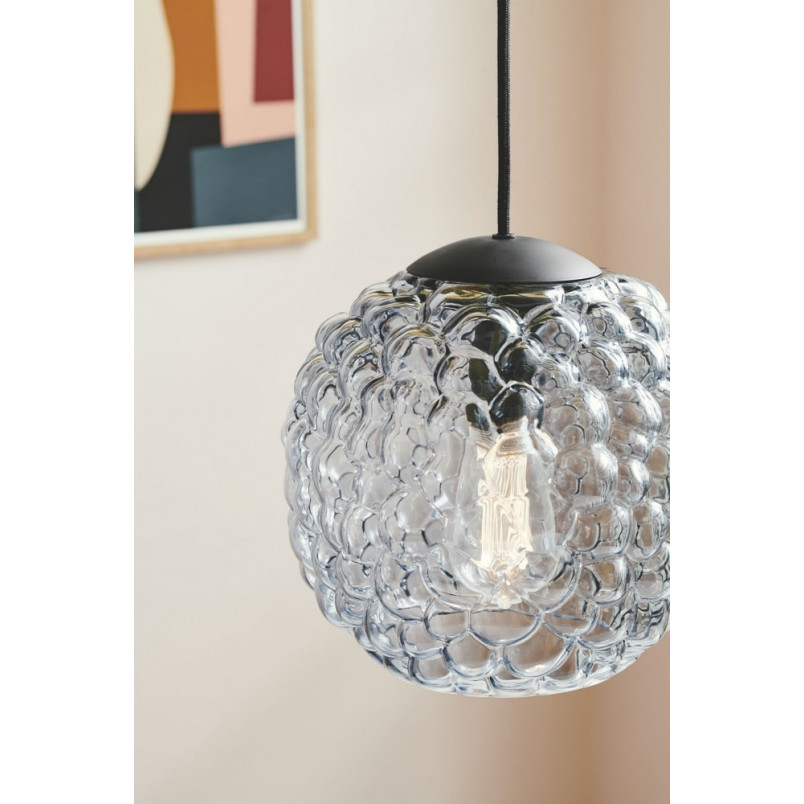 Lampa szklana kula dekoracyjna Grape 25cm przezroczysta HaloDesign