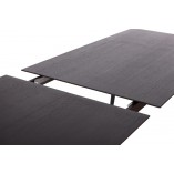 Stół rozkładany fornirowany Bord 120x80cm czarny dąb Nordifra