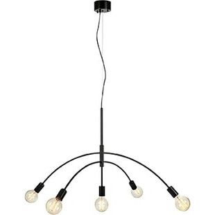 Lampa wisząca 5 punktowa loft Crux 105cm czarna Markslojd