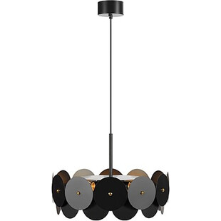 Lampa wisząca designerska Vegas 53cm czarna Markslojd