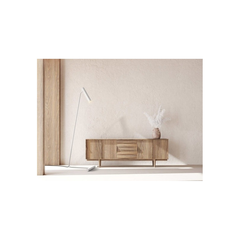 Lampa podłogowa minimalistyczna Stork Bright White LoftLight