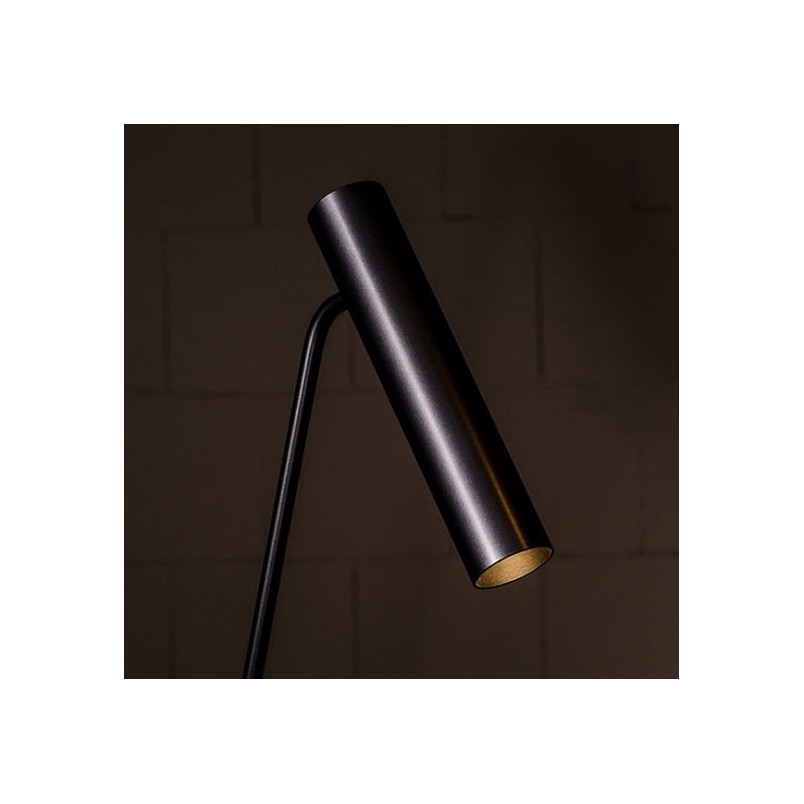 Lampa podłogowa minimalistyczna Stork Jet Black LoftLight