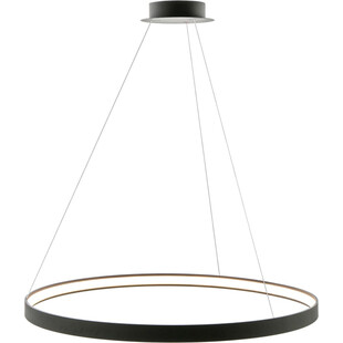 Lampa wisząca okrągła nowoczesna Circle LED 110cm czarna ZumaLine