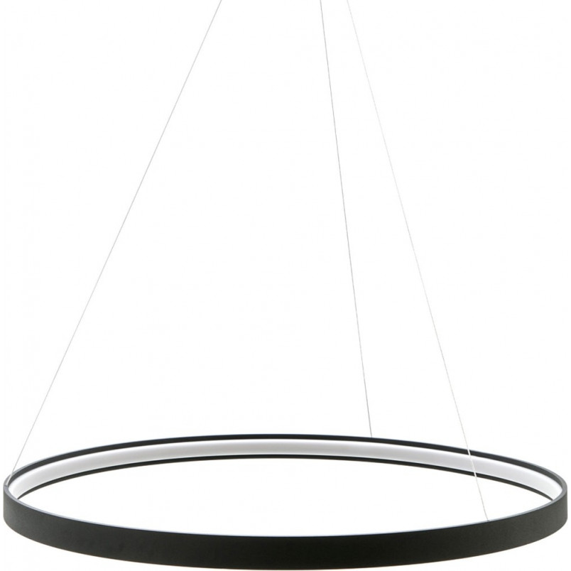 Lampa wisząca okrągła nowoczesna Circle LED 78cm czarna ZumaLine