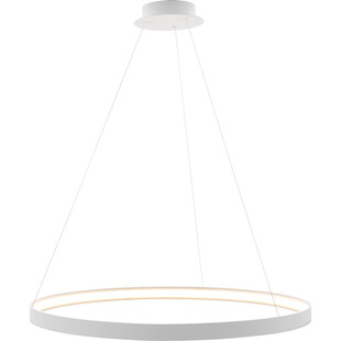 Lampa wisząca okrągła nowoczesna Circle LED 78cm biała ZumaLine