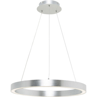 Lampa wisząca okrągła nowoczesna Carlo LED 60cm srebrna ZumaLine