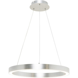 Lampa wisząca okrągła nowoczesna Carlo LED 40cm srebrna ZumaLine
