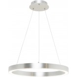 Lampa wisząca okrągła nowoczesna Carlo LED 40cm srebrna ZumaLine