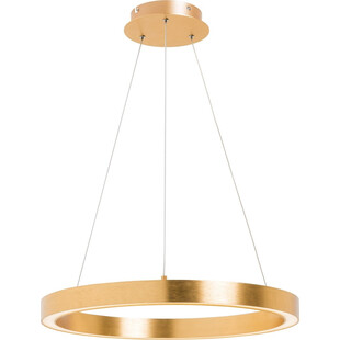 Lampa wisząca okrągła nowoczesna Carlo LED 40cm złota ZumaLine