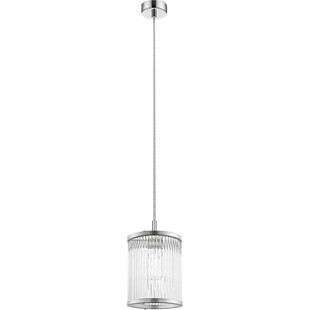 Lampa wisząca szklana hampton Sergio 15cm srebrna ZumaLine